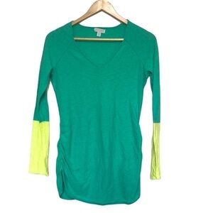 a pea in the pod maternity colour block shirt M